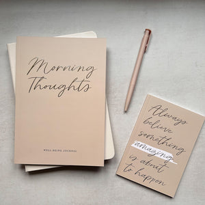 Morning Thoughts Well-Being Journal