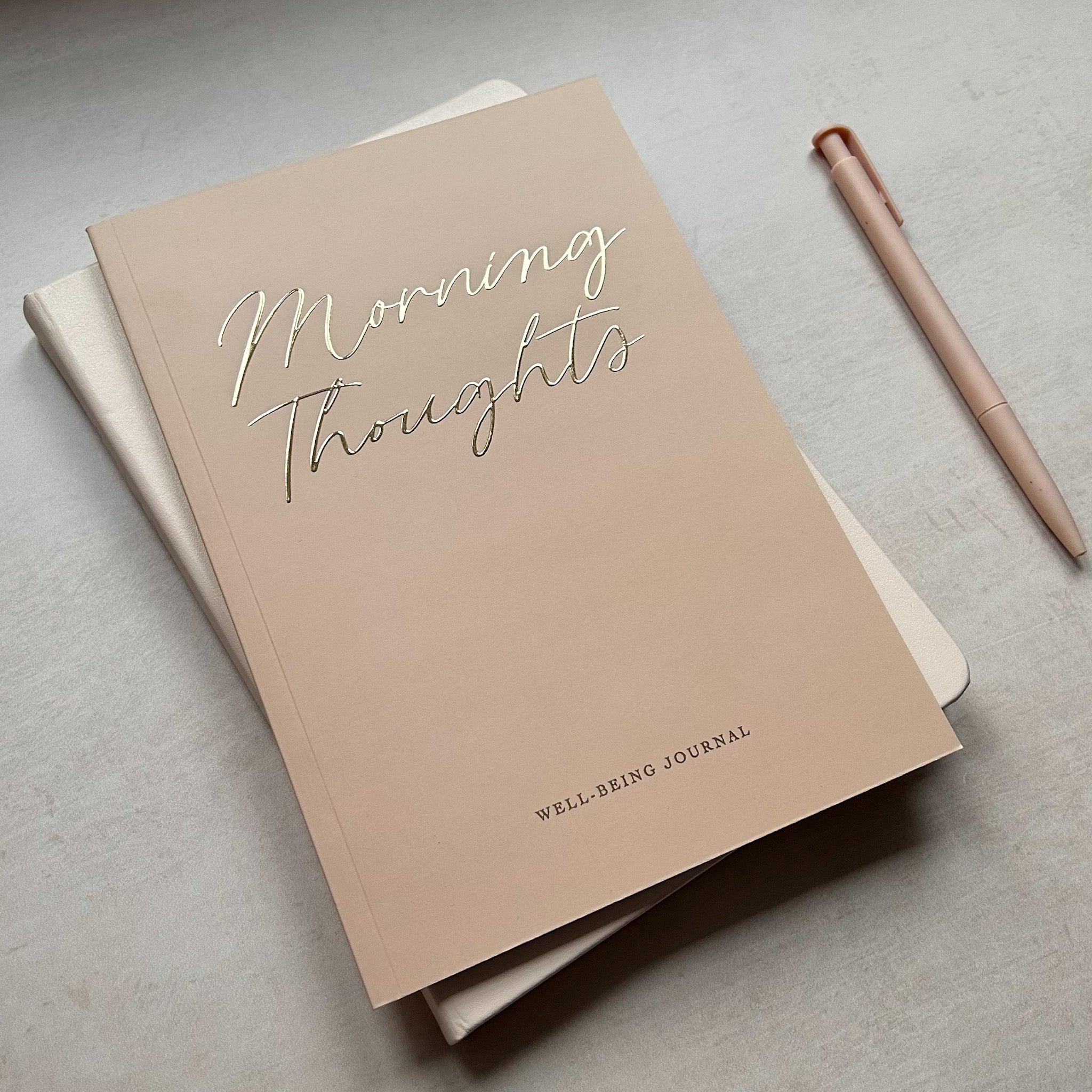 Morning Thoughts Well-Being Journal