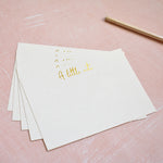 Load image into Gallery viewer, Pack of 8 Gold Foiled note cards
