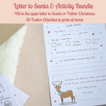 Load image into Gallery viewer, Printable Letter to Santa &amp; 18 Festive Activities
