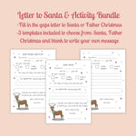 Load image into Gallery viewer, Printable Letter to Santa &amp; 18 Festive Activities
