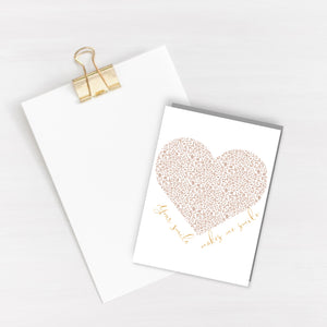 Your smile makes me smile Card - Gold Foiled