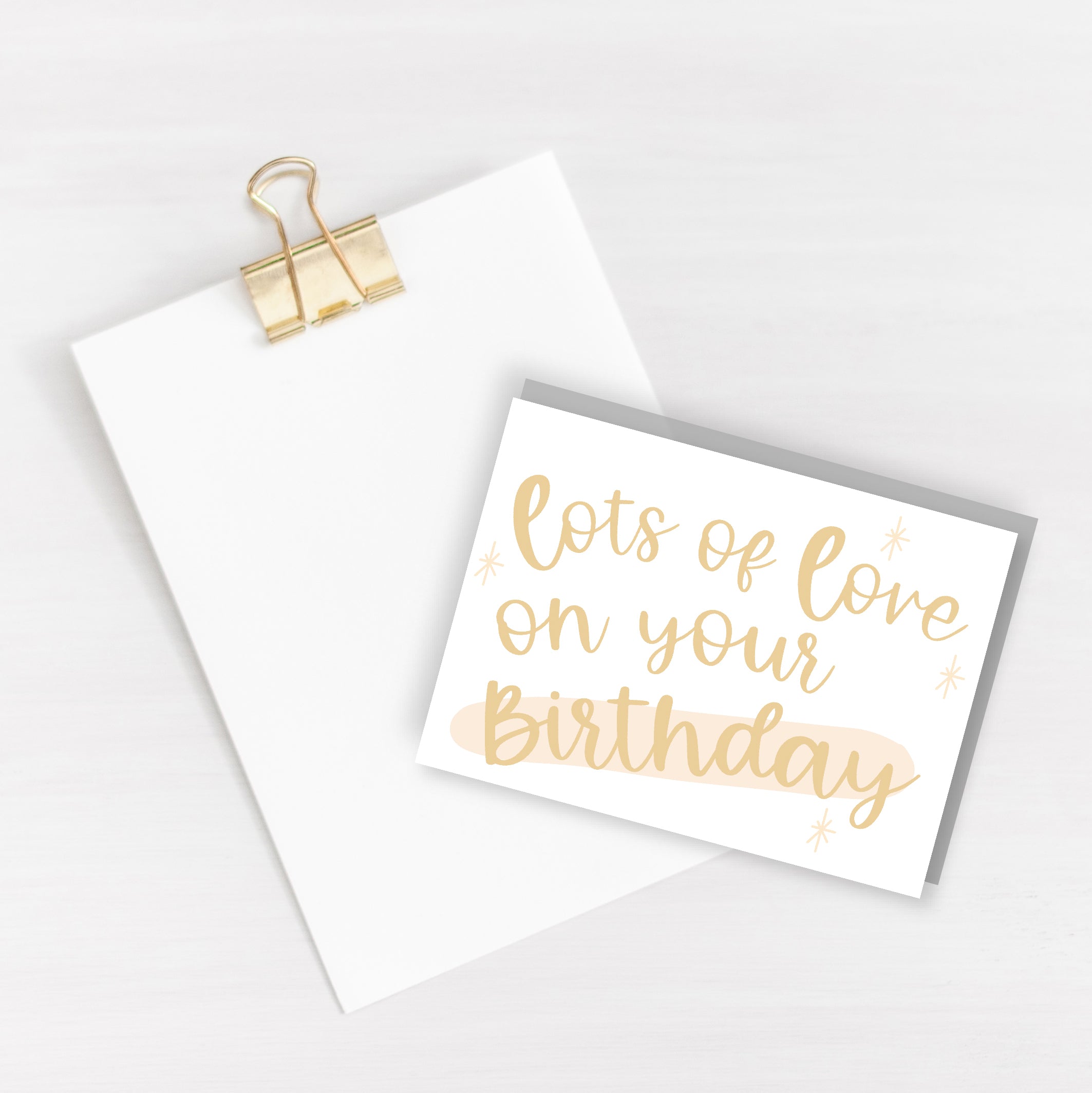 On Your Birthday Card - Yellow