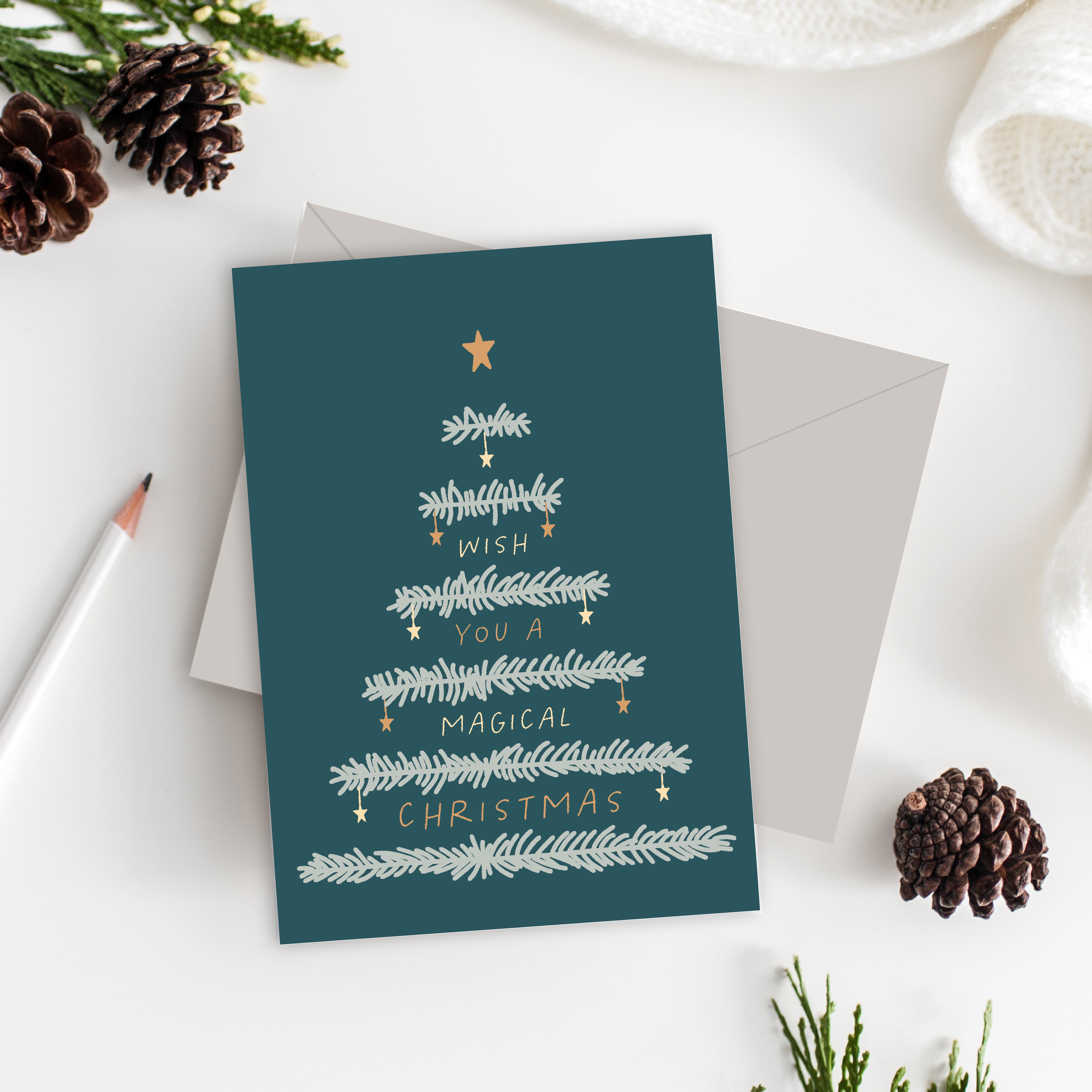 Magical Christmas Tree Card