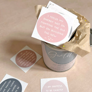 Gratitude Affirmation Cards in a Tin