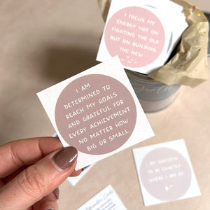 Gratitude Affirmation Cards in a Tin