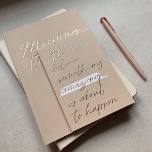 Always Believe Gold foiled small notebook