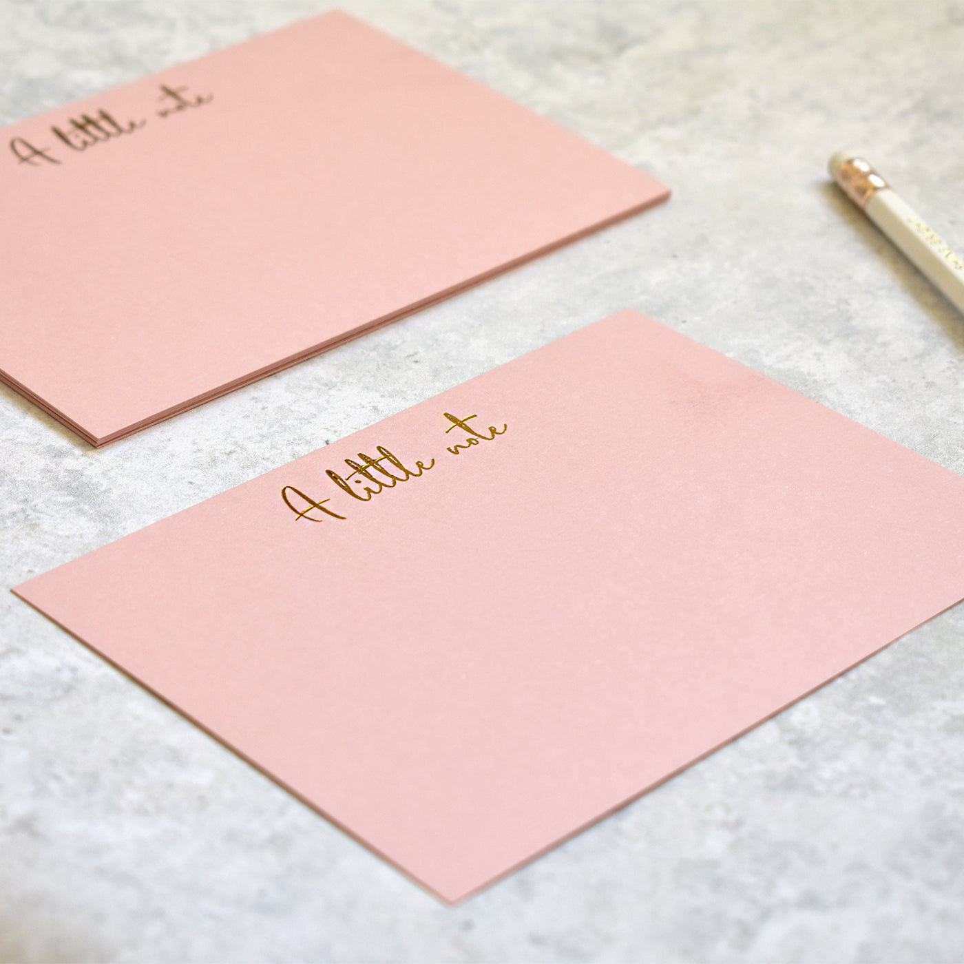 Pack of 8 Gold Foiled note cards