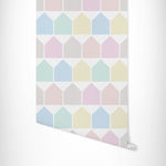 Load image into Gallery viewer, Beach Huts Wallpaper - Pastel
