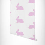 Load image into Gallery viewer, Bunnies Wallpaper - Pink
