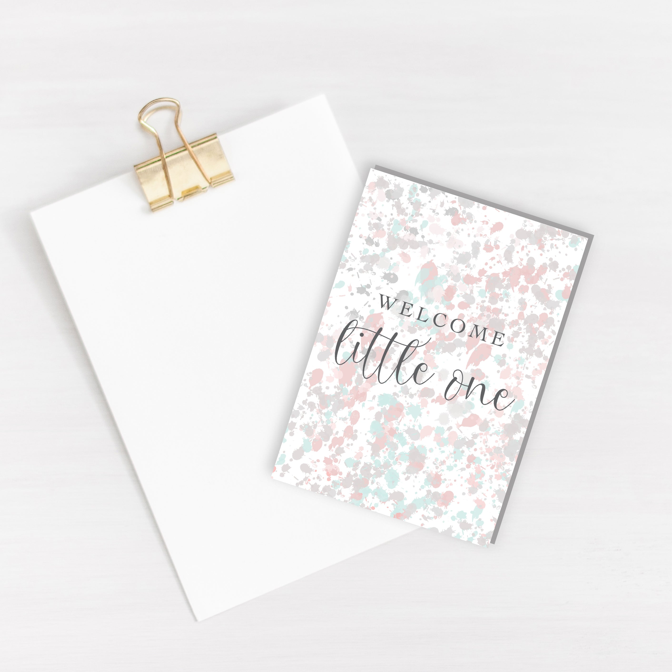 Welcome little one Baby Card