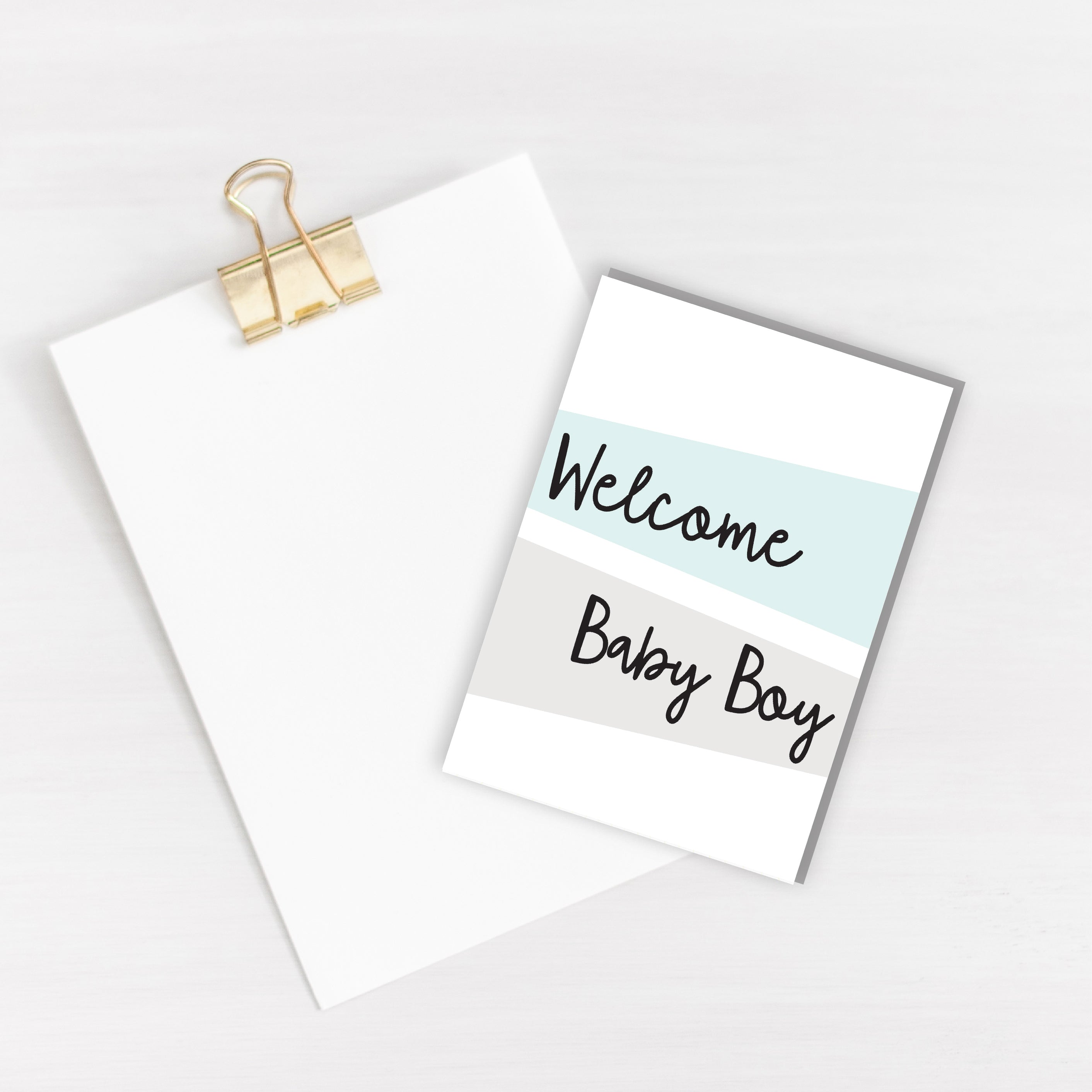 Welcome Baby Boy Card