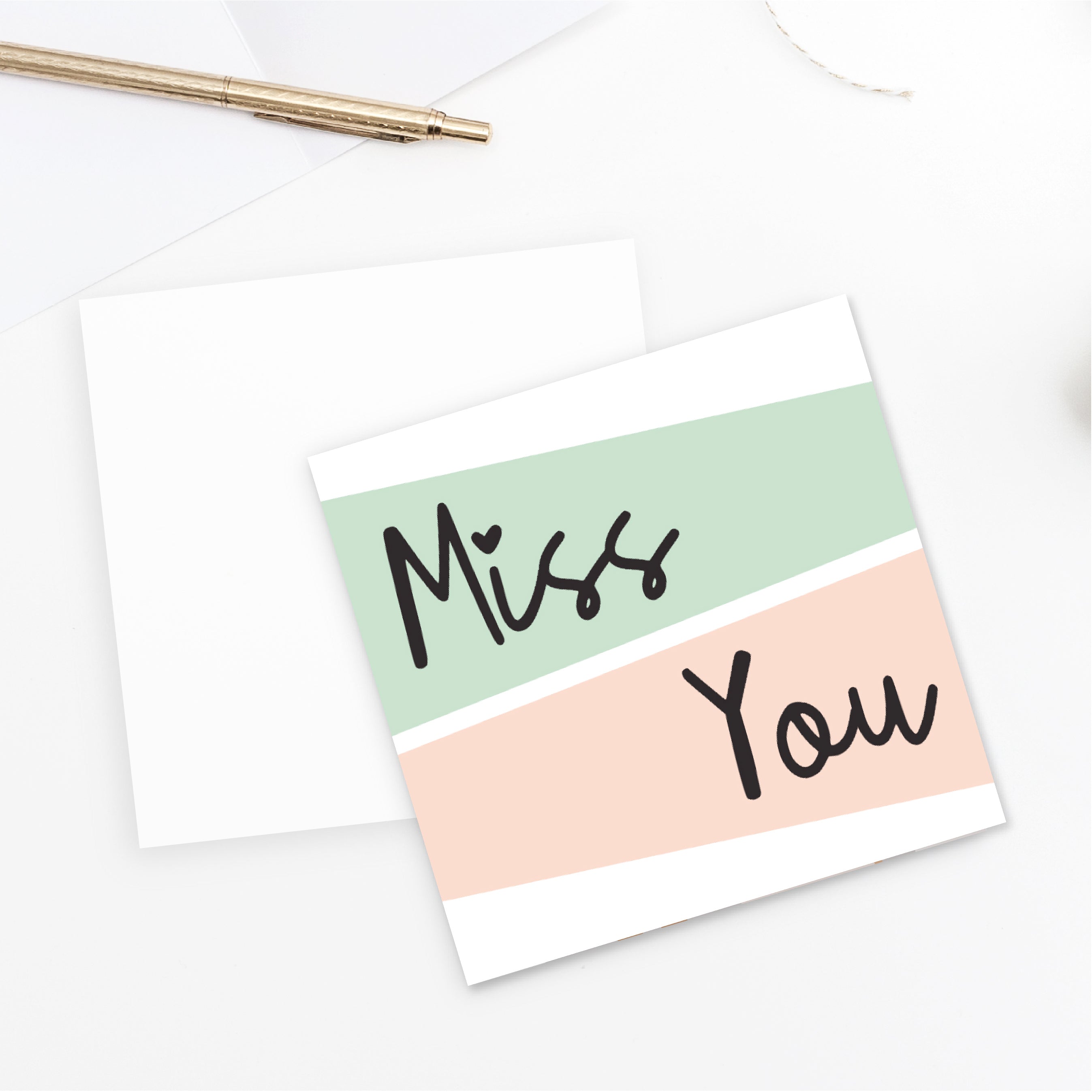 Miss You Card