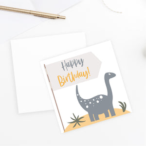 Happy Birthday Dino Card