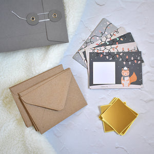 Pack of 10 Small Scratch Off Christmas Cards