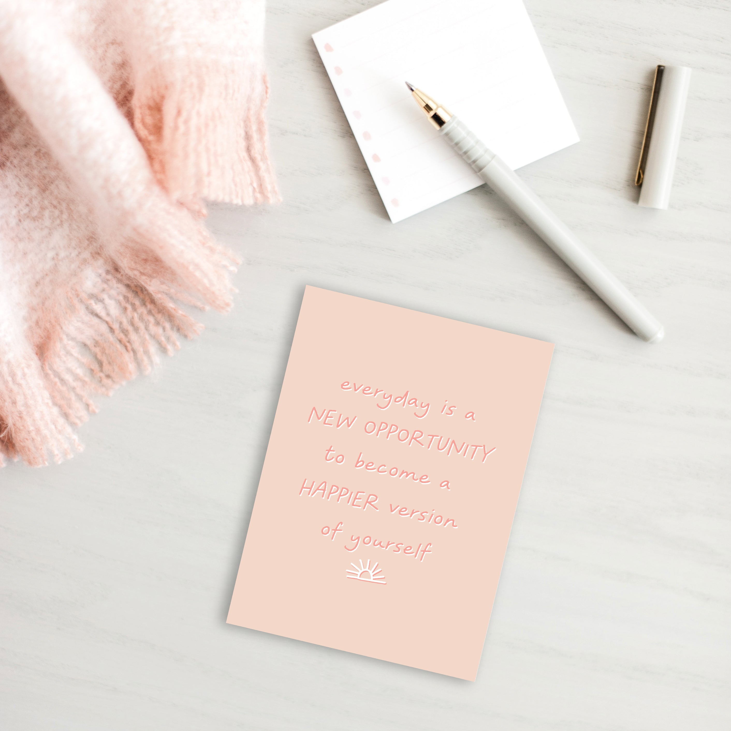 Small Happier Quote Notebook - 100% recycled