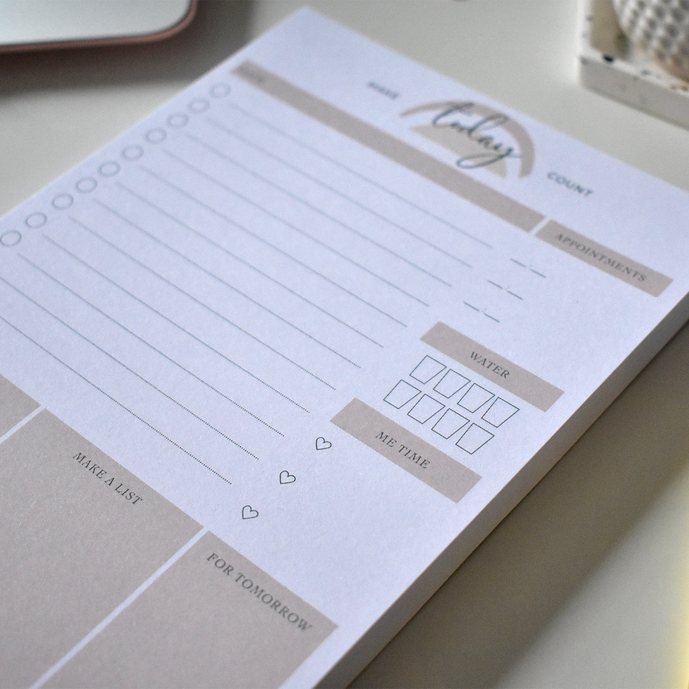 Daily Planner 'Make Today Count'