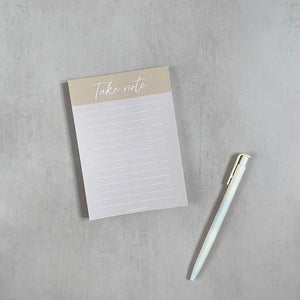 Take Note Notepad - Yellow