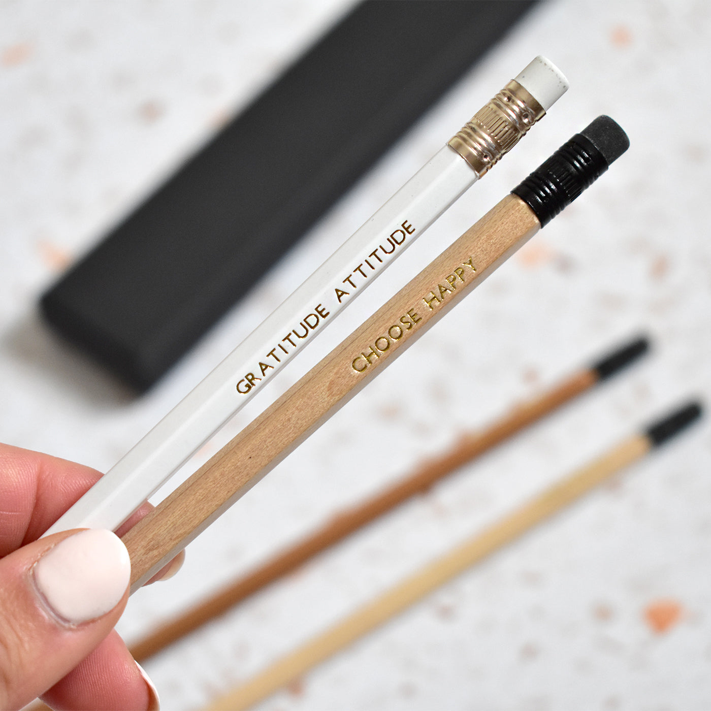 Set of Four Gratitude Pencils