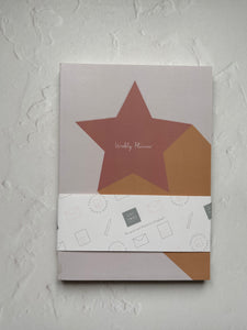 Weekly Planner star Pink - undated
