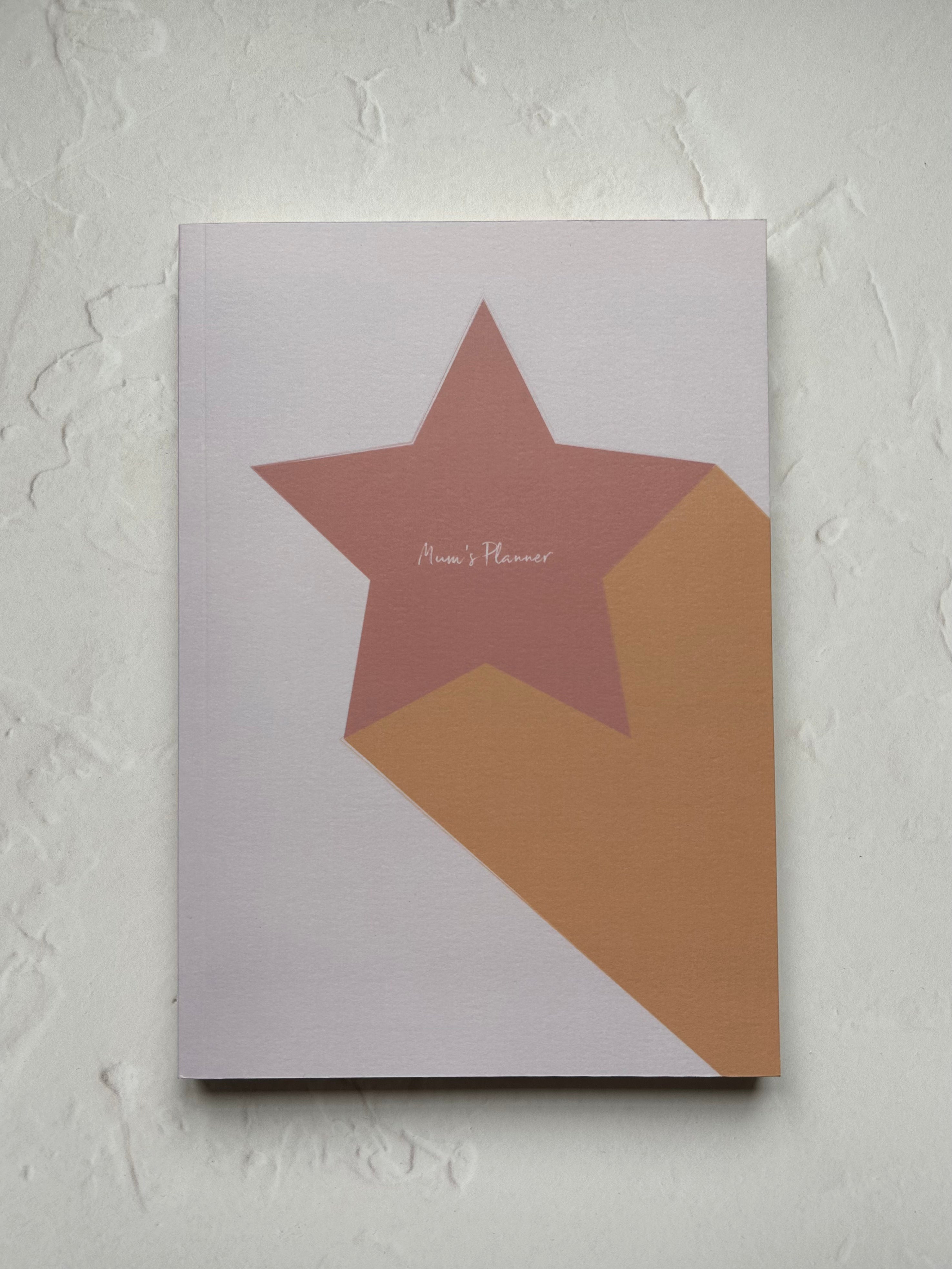 Weekly Planner star Pink - undated